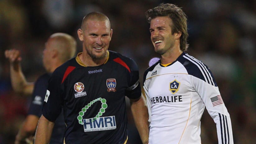 David Beckham in Australia in 2010