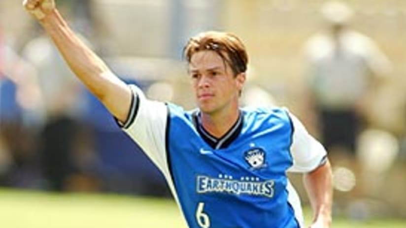 Ronnie Ekelund notched his first multi-goal game with the Quakes on Aug. 17, 2002.