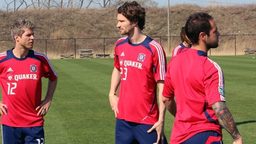 Fire's Friedrich and Pause at training