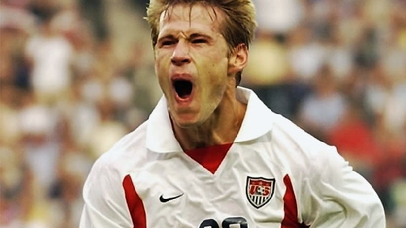 Brian McBride with the US national team