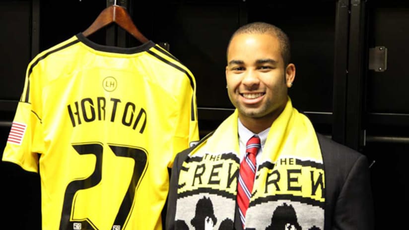 Aaron Horton has signed with the Columbus Crew as their first Home Grown player.
