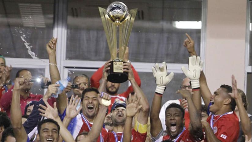 Costa Rica celebrates Copa Centroamericana 2013 title