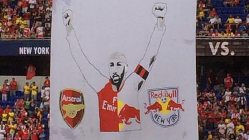 South Ward tifo honoring Thierry Henry