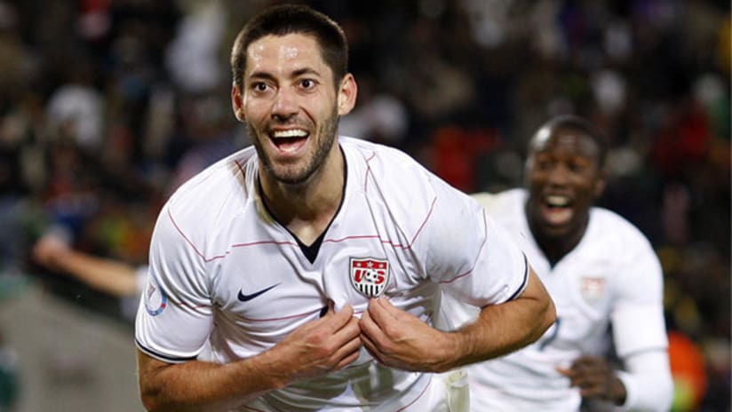 Clint Dempsey celebrates during the 2009 Confederations Cup