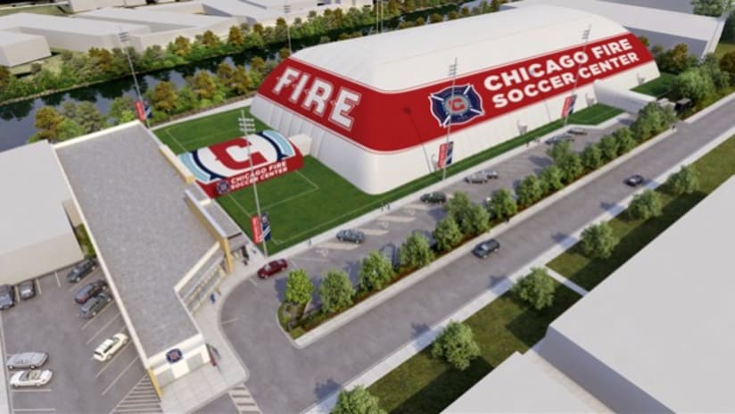 The planned Chicago Fire Soccer Dome