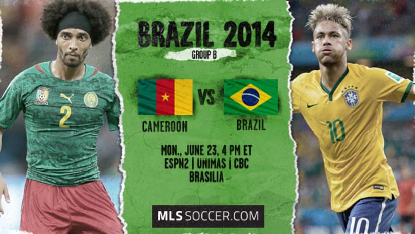 World Cup: Cameroon vs. Brazil, June 23, 2014