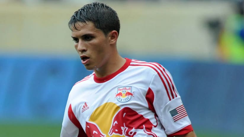 Connor Lade closeup in 2013 RBNY kit