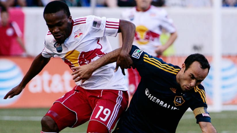Dane Richards and Landon Donovan engaged in a one-on-one battle throughout the match at RBA