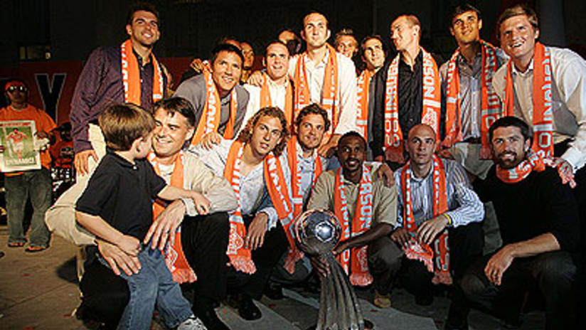 Houston Dynamo were honored at City Hall.