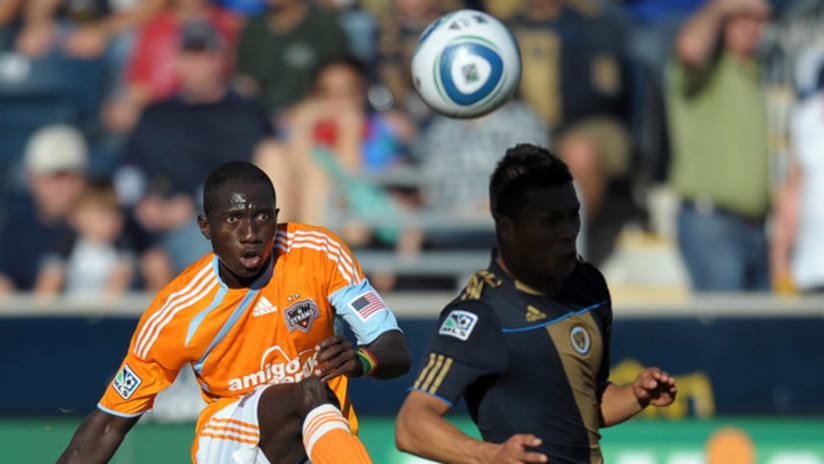 Dominic Oduro terrorized the Philadelphia back line on Saturday afternoon but failed to score