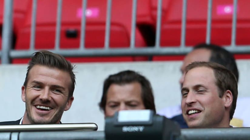 David Beckham and Prince William at London Olympics
