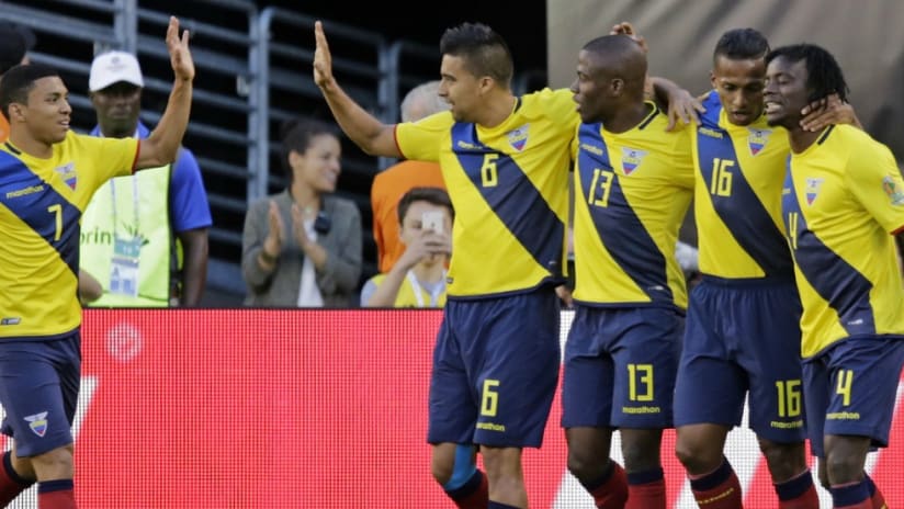 Ecuador celebrates a goal vs. Haiti - Copa America Centenario