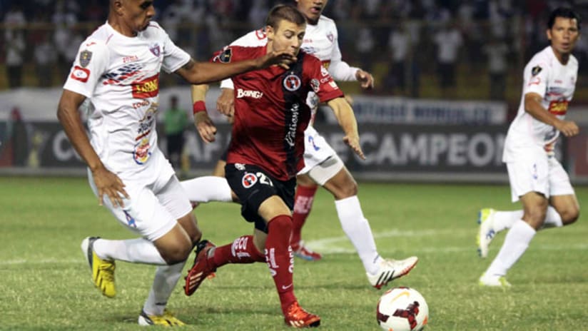Paul Arriola in Club Tijuana's CONCACAF Champions League match vs. Firpo