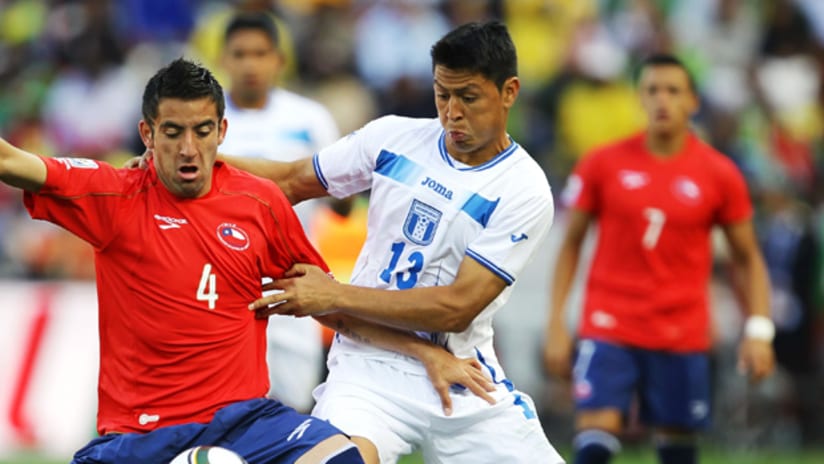Roger Espinoza was a surprise starter for Honduras against Chile.