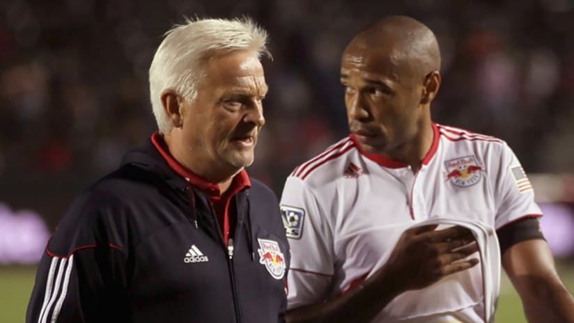 Hans Backe and Thierry Henry