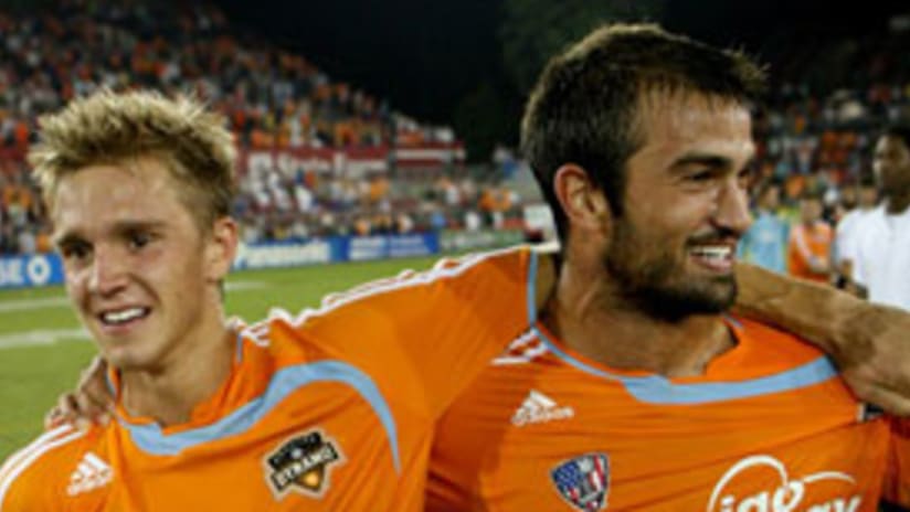 Stuart Holden (left) and Patrick Ianni have returned to Dynamo after playing for Team USA.