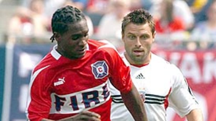Damani Ralph (left) spent a week in December training with Dutch club Feyenoord.