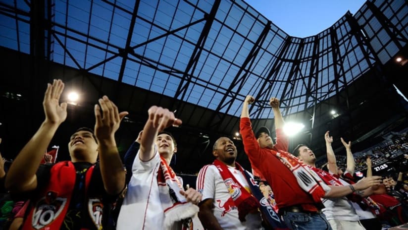 New York Red Bulls fans at Red Bull Arena