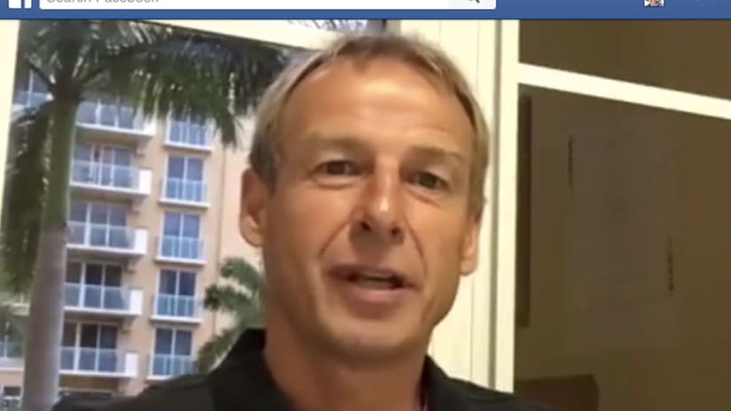 Jurgen Klinsmann - Facebook - March 20, 2016
