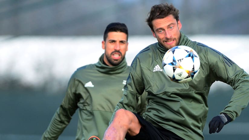 Sammy Khedira -- Claudio Marchisio -- Juve Training