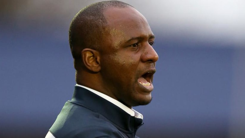 Patrick Vieira shouts out instructions