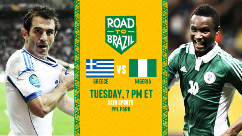 Greece vs. Nigeria, Road to Brazil, June 3, 2014