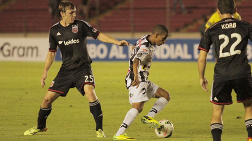 Jared Jeffery (D.C. United) in a CCL game against Tauro