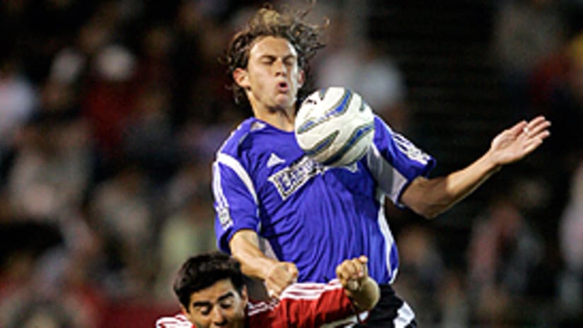 Antonio Martinez (bottom) and Chivas USA couldn't generate any offense.