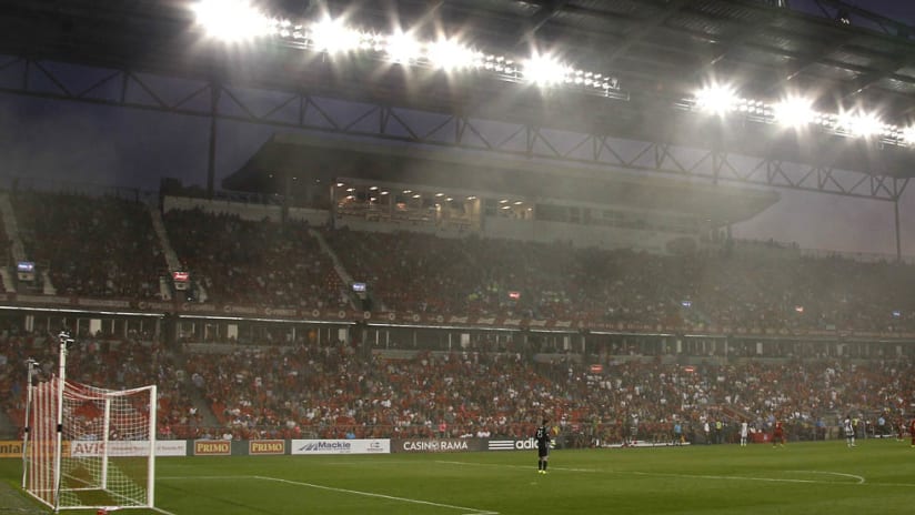 BMO Field - during game with fans - Toronto FC