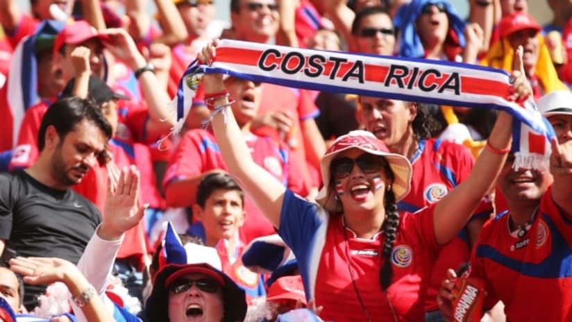 Costa Rica fans revel in Recife