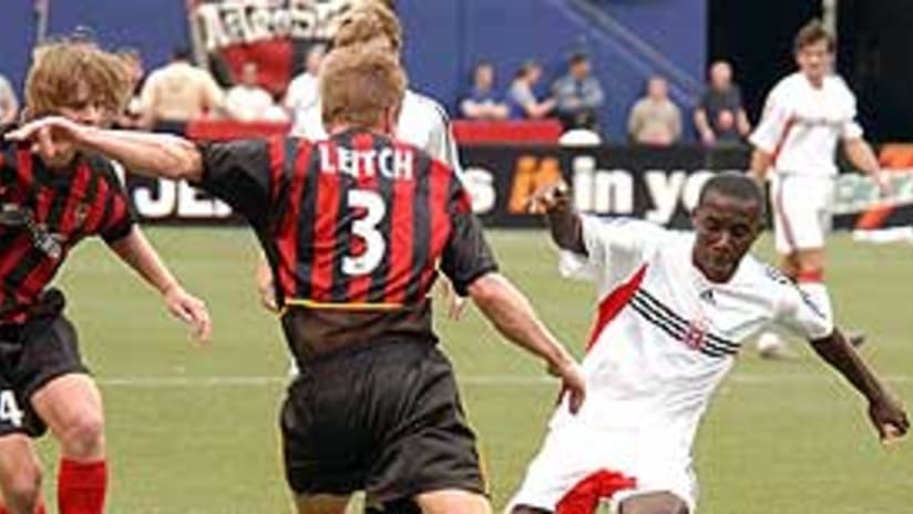 Freddy Adu will take on the MetroStars defense in his first-ever MLS Cup Playoff game.