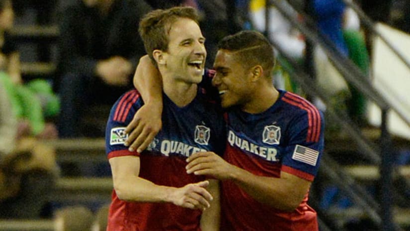 Quincy Amarikwa and Mike Magee