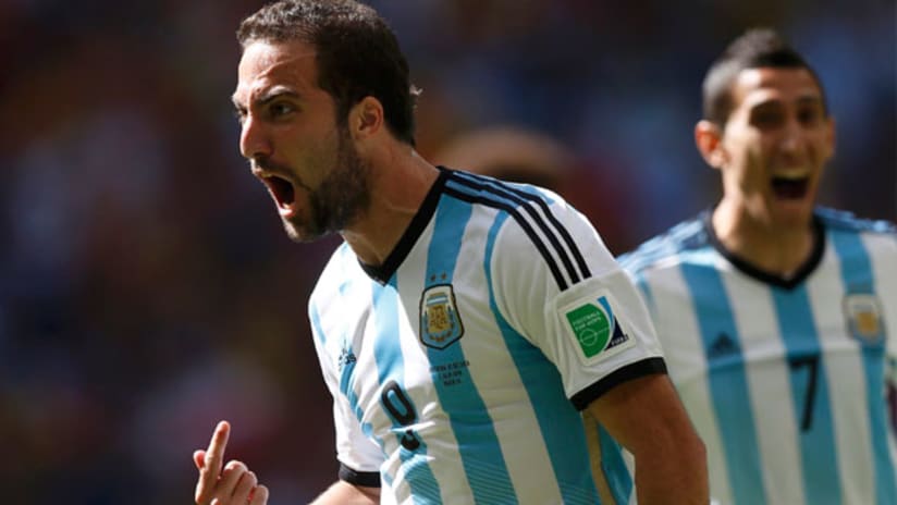 World Cup: Gonzalo Higuain, Argentina, vs. Belgium