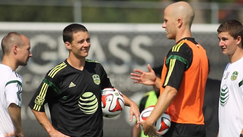Will Johnson and Michael Bradley at All-Star training