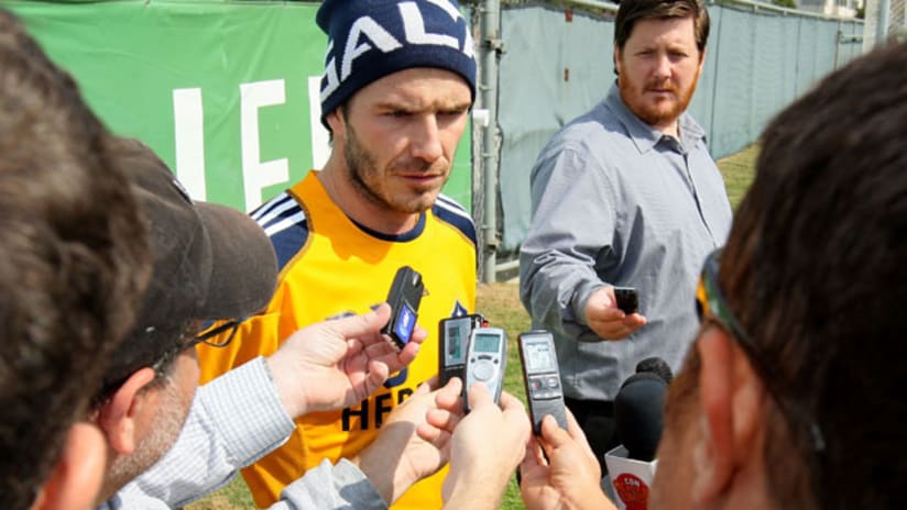 David Beckham is back with the LA Galaxy.