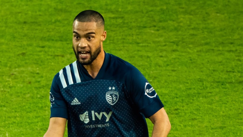 Winston Reid on the ball with SKC