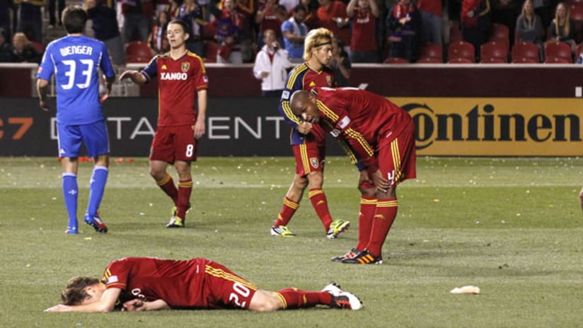 Jamison Olave and RSL are exhausted after their win over Montreal.