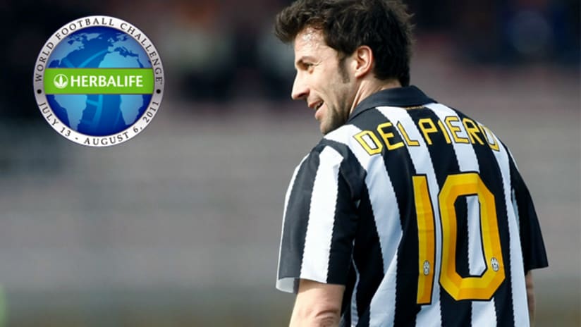 Alessandro Del Piero will be part of Juventus' WFC roster