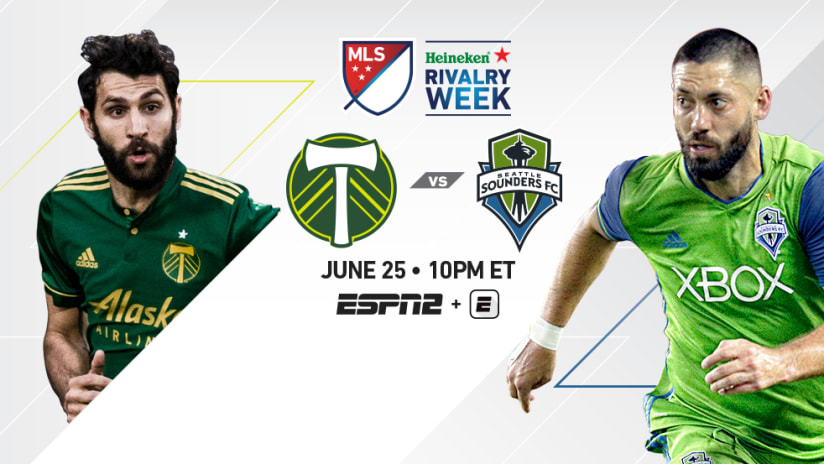 Rivalry Week Matchup Preview Image - Portland Timbers vs. Seattle Sounders - June 25, 2017