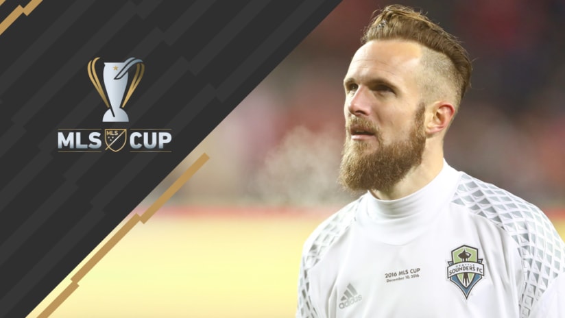 MLS Cup overlay: Stefan Frei - Seattle sounders- close-up - 2016 MLS Cup final