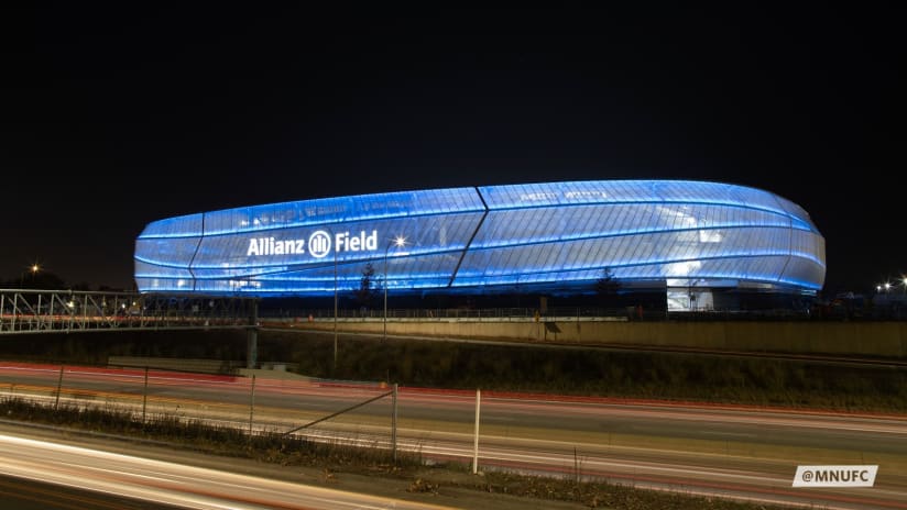 Glowing PTFE skin, Allianz Field - Minnesota United - EMBED ONLY