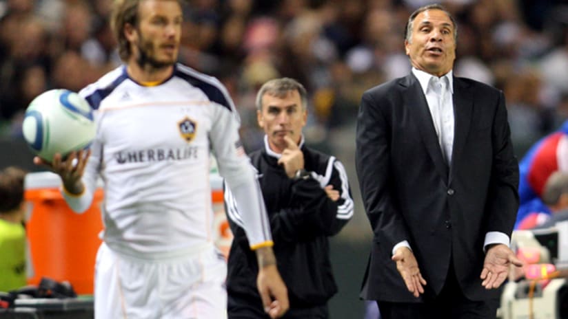LA coach Bruce Arena (right) said the Galaxy were flat-out beaten by FC Dallas on Sunday.