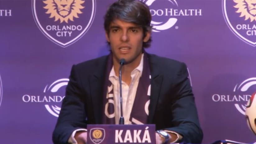Kaka is unveiled at Orlando City press conference