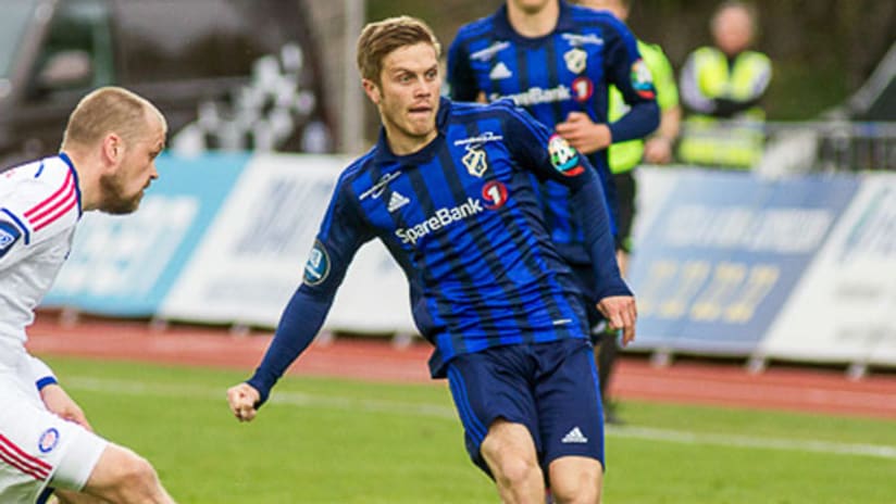 Michael Stephens with Stabæk Fotball