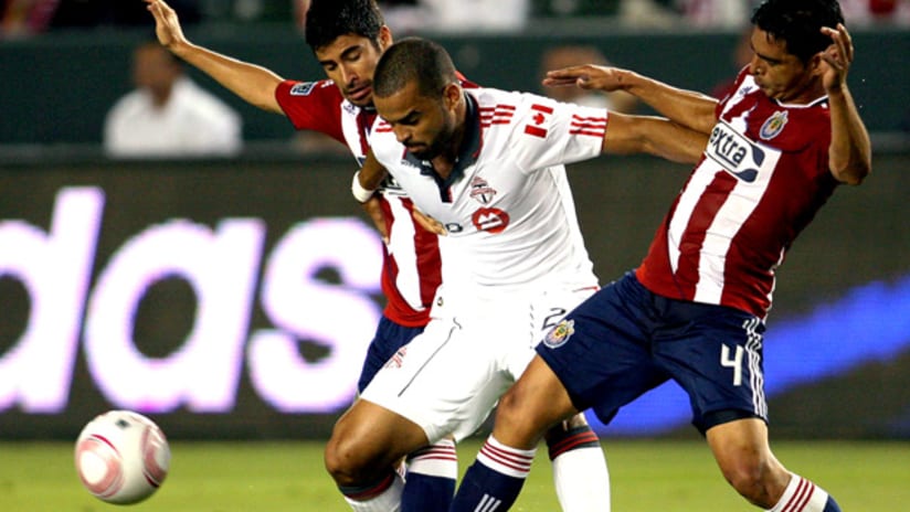 Forward Maicon Santos exemplified Toronto's struggles on offense, missing three chances in a 3-0 loss to Chivas USA.