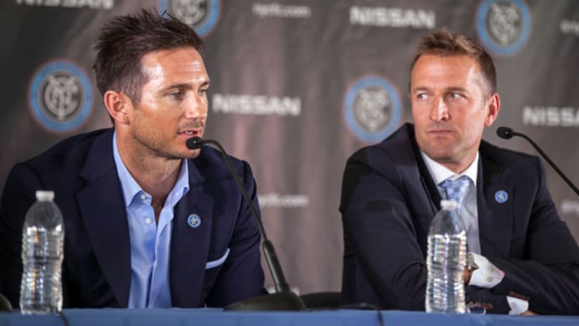 NYCFC's Frank Lampard and Jason Kreis