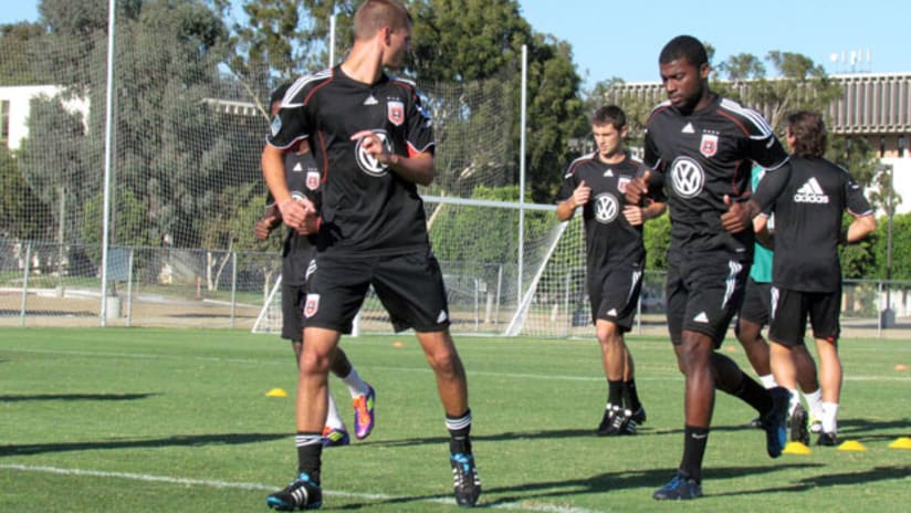 D.C. United are training on the campus of UCLA this week.