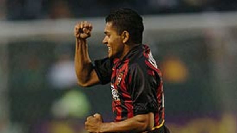 Amado Guevara recorded a goal and two assists on Wednesday against L.A.