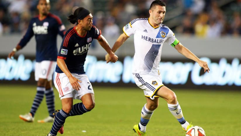 Lee Nguyen, New England Revolution, and Robbie Keane, LA Galaxy