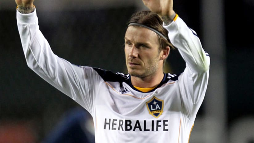 LA Galaxy's David Beckham was instrumental in their win vs. New York